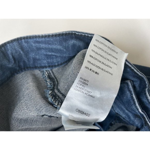 FREE PEOPLE Just Float On Flare Jeans High Rise Stretch Denim Bell Raw Hem 25 - Picture 6 of 9